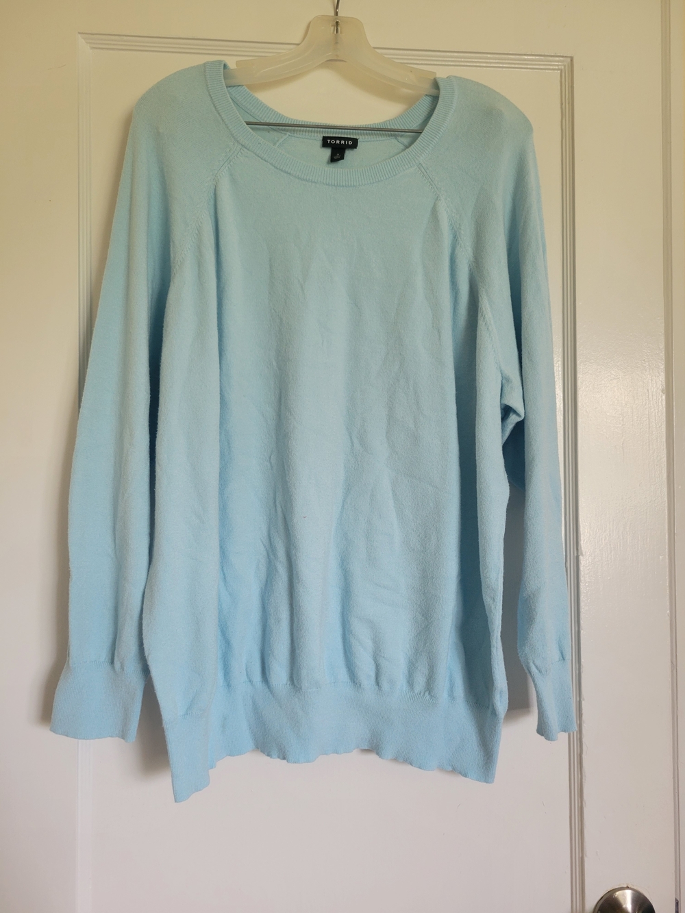 Torrid Light Blue Long Sleeve Plus size Sweater Size 3X